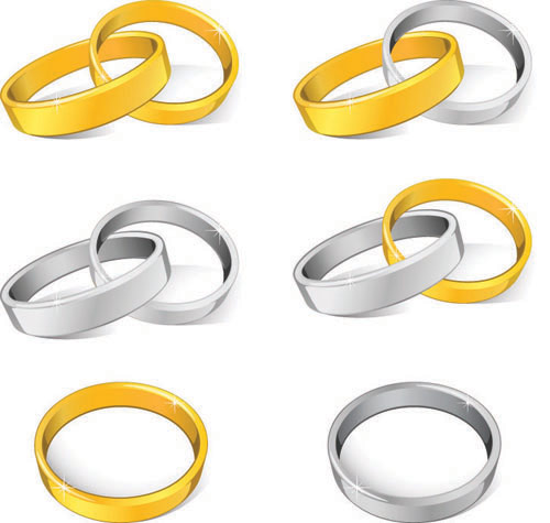 free vector Wedding Rings Vector